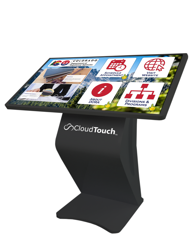 Horizontal Lobby Touch Screen Kiosk Directory