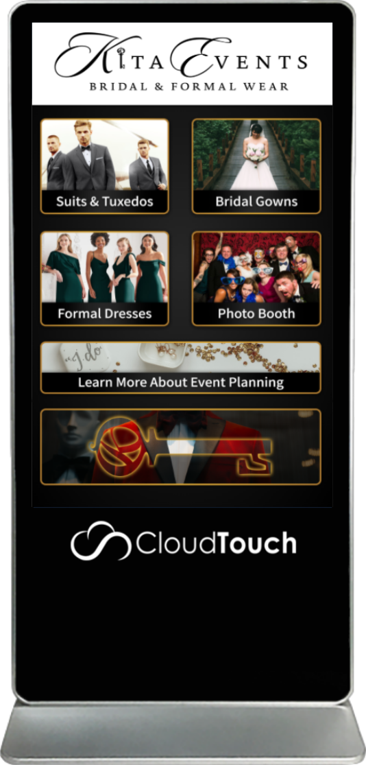 Retail Touch Screen Kiosk - Cloud Touch