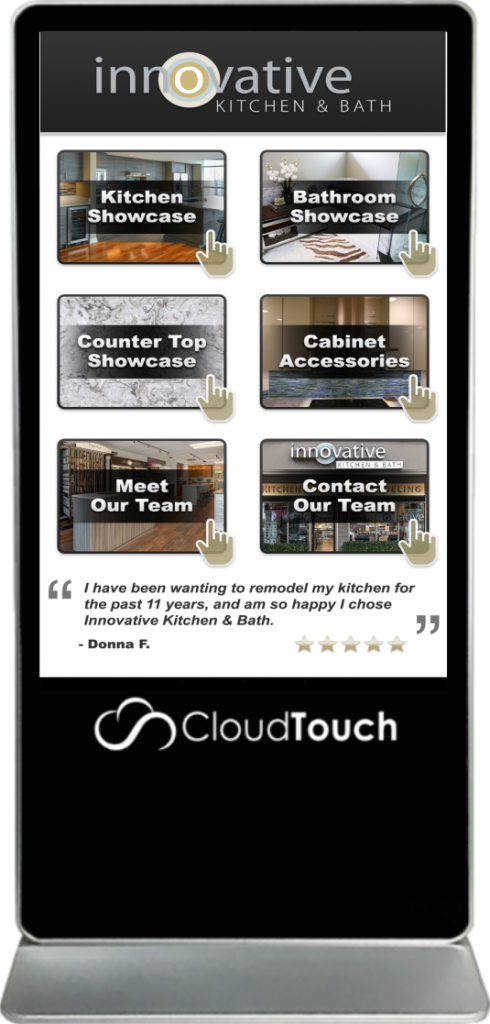 Retail Touch Screen Kiosk - Cloud Touch