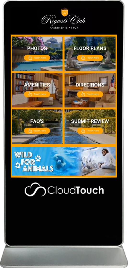 Apartment Touch Screen Kiosk - Cloud Touch
