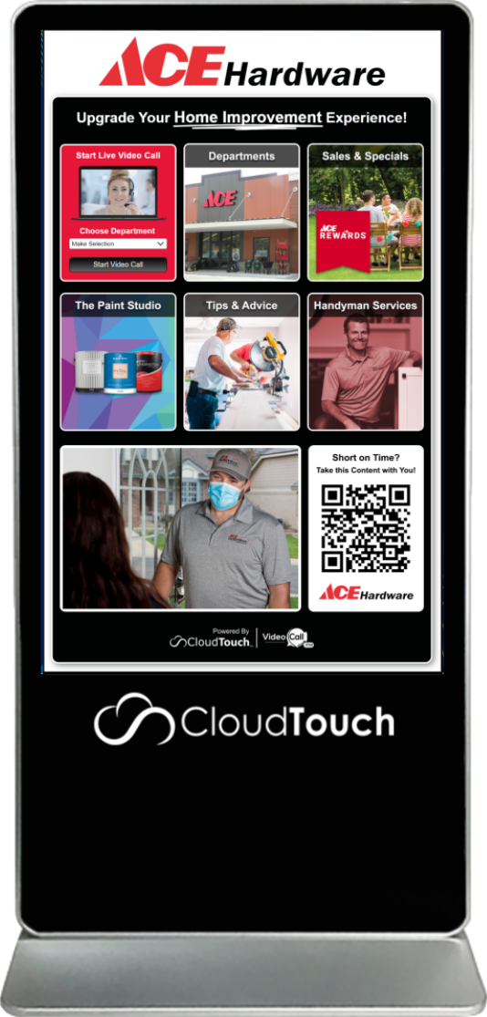 Video Chat Kiosk Cloud Touch Screen