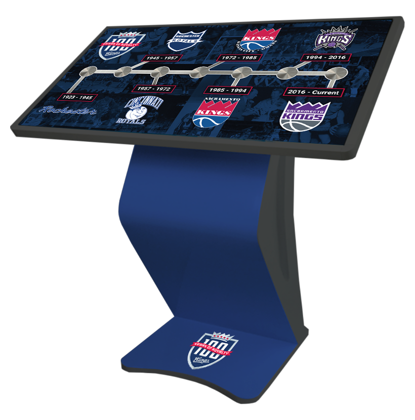 Horizontal Touchscreen Kiosk Rental Plus Interactive Content Design