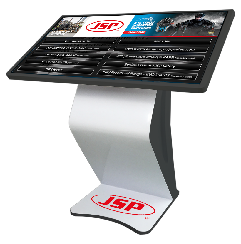 Horizontal Touchscreen Kiosk Rental Tradeshows