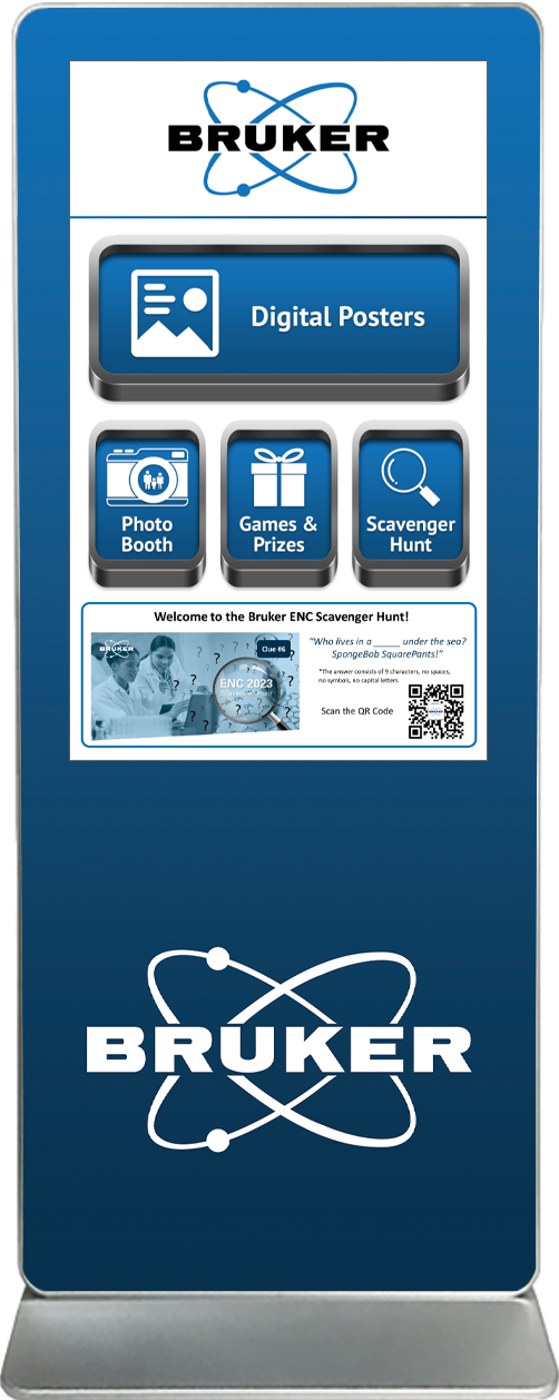 Exhibitor Touch Screen Kiosk Rental Bruker