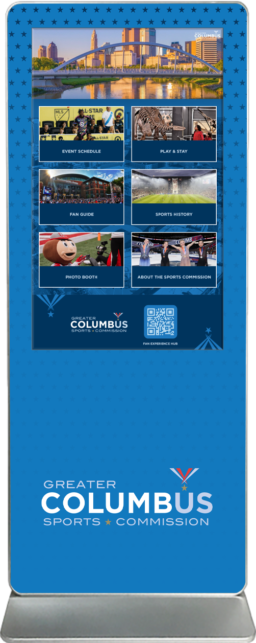 Exhibitor Touch Screen Kiosk Rental Visit Columbus
