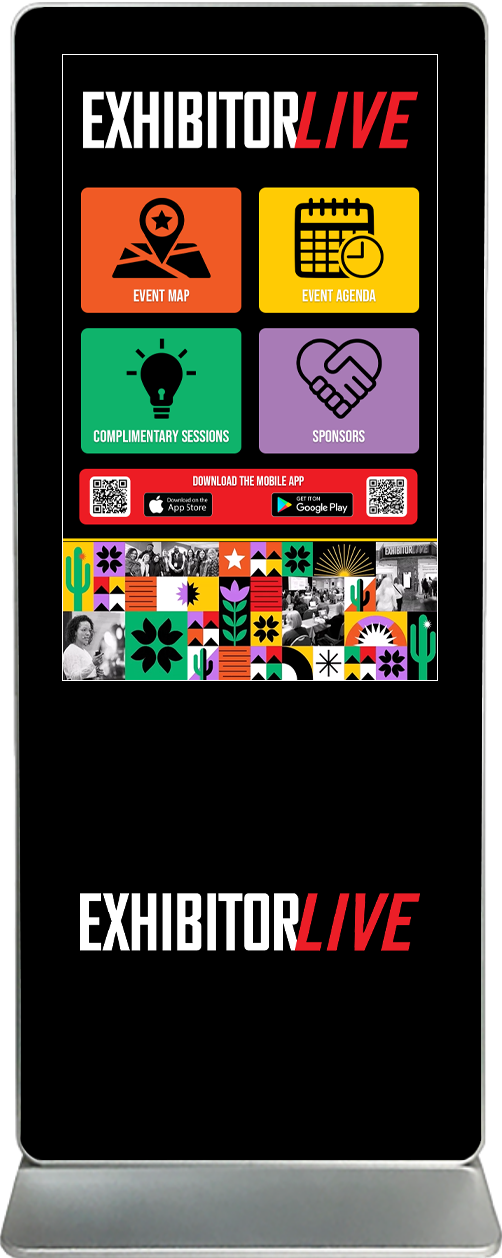 touch screen kiosk rental content design sample exlv25