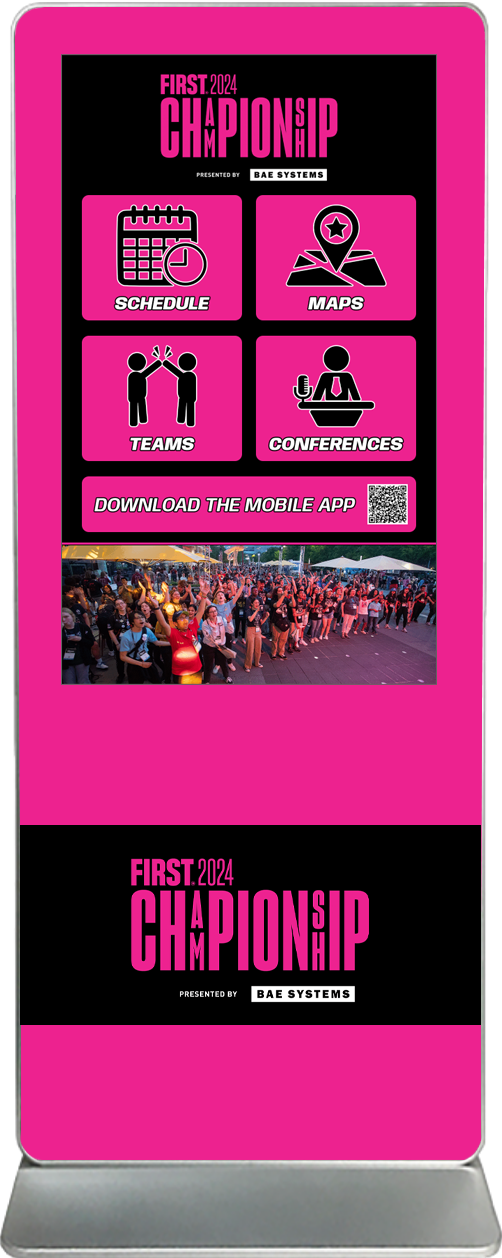touch screen kiosk rental content design sample FIRST