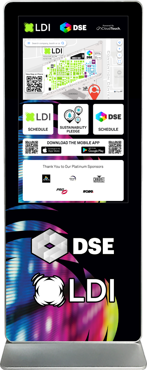 touch screen kiosk rental content design sample ldi dse