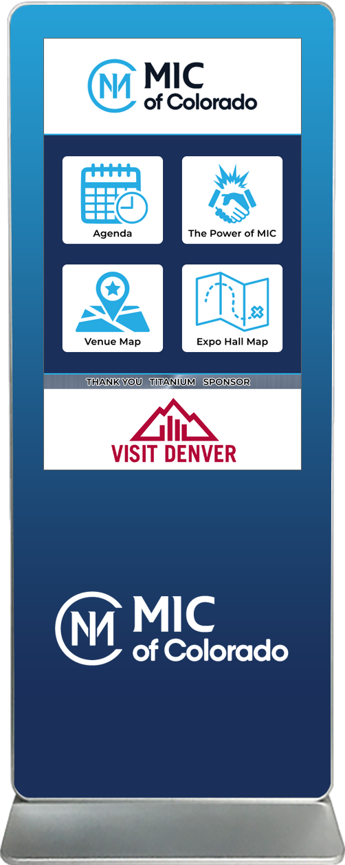 touch screen kiosk rental content design sample MIC