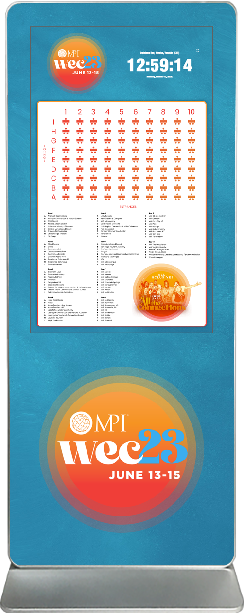 touch screen kiosk rental content design sample MPI