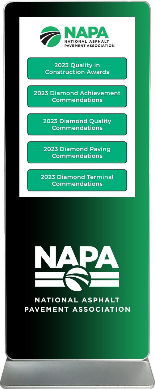 touch screen kiosk rental content design sample NAPA
