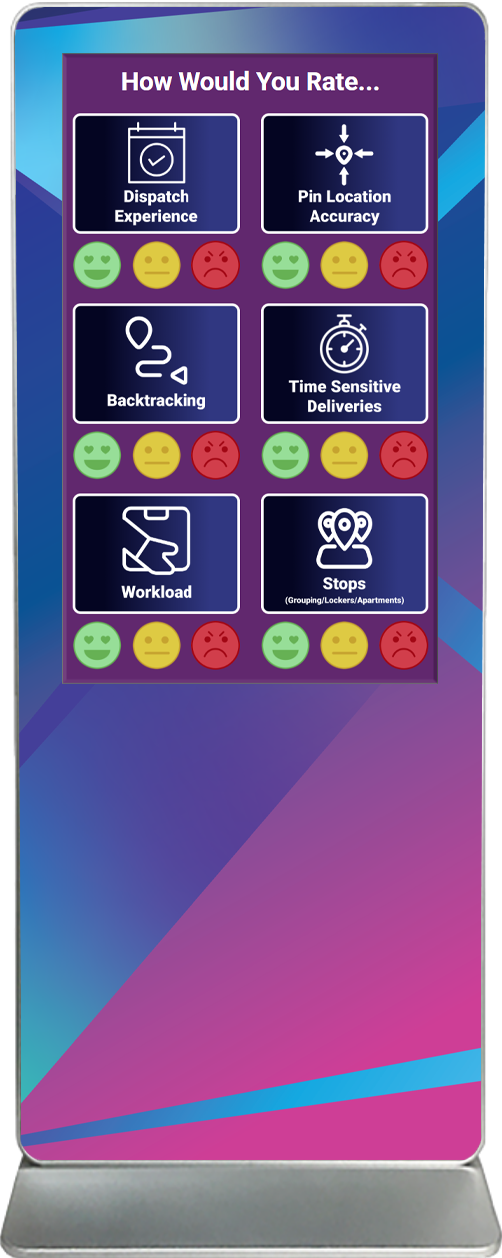Exhibitor Touch Screen Kiosk Rental Survey Quiz