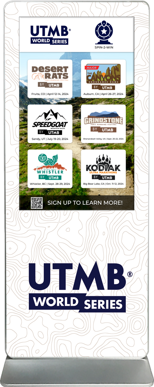 Exhibitor Touch Screen Kiosk Rental UTMB