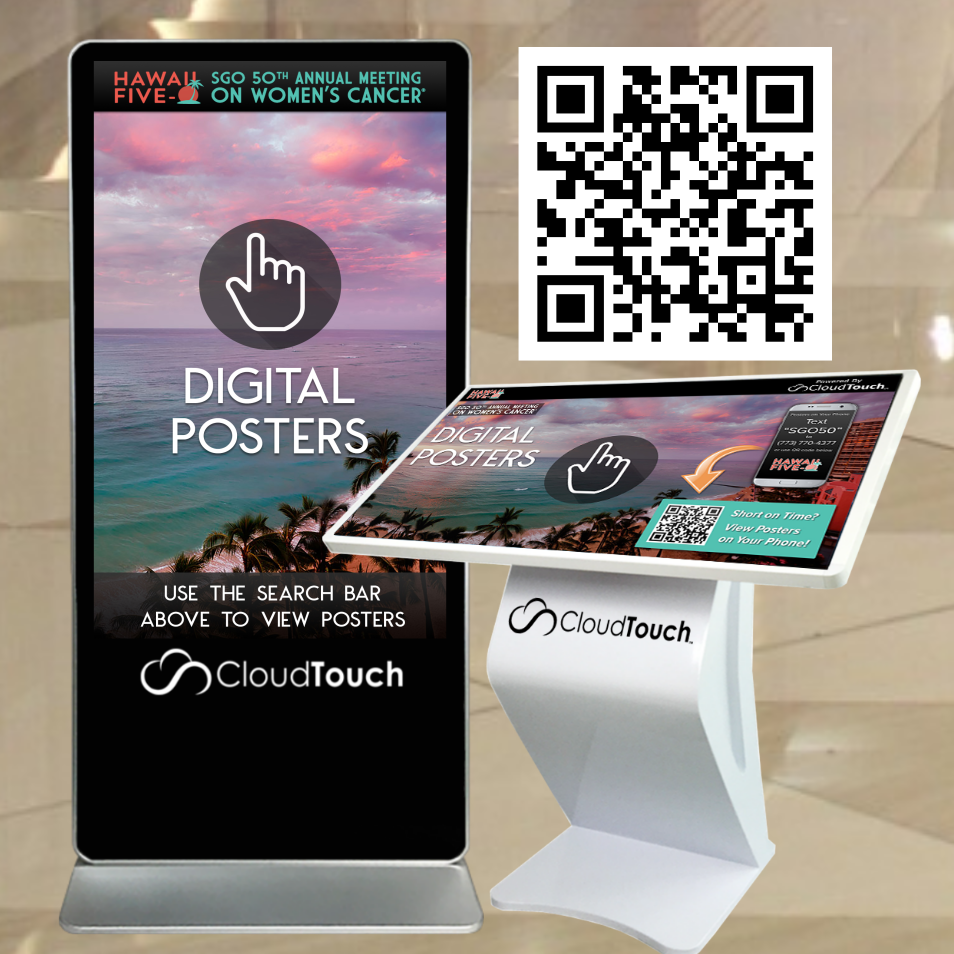 Digital Posters, Abstracts & Brochures Cloud Touch Screen Kiosks