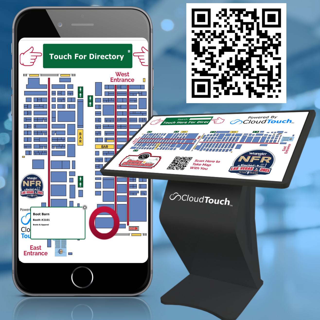 Interactive Maps For Touch Screen Kiosks From Cloud Touch